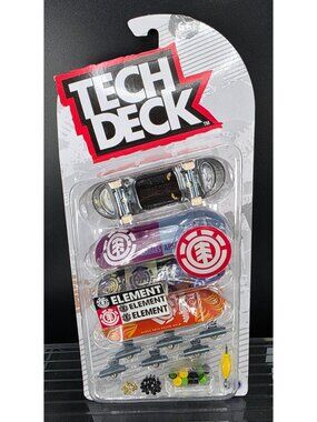 Tech Deck Element 4-Pack Fingerboard Set With Accessories